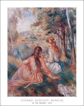 In the Meadow by Pierre-Auguste Renoir Wall Art Décor 28 x 22 Art Print
