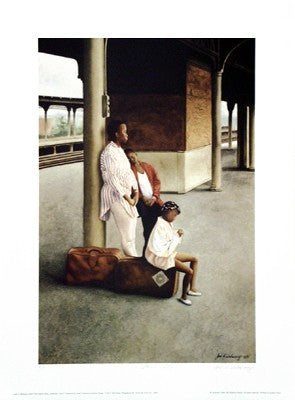 Station Stop by Jose A. Sebourne - Modern Cityscape Art Print