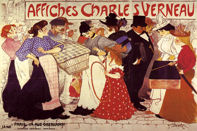 La Rue - Affiches Charles Verneau Art Print by Theophile Alexandre Steinlen: Enhance Your Home with Timeless French Wall Décor