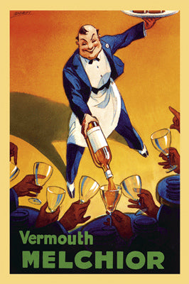 Vermouth Melchior Art Print by Dorfi - Albert Dorfinant: Vintage Wall Art Decor