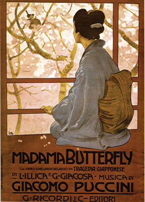 Madama Butterfly Art Print by Leopoldo Metlicovitz | Opera Wall Art Décor