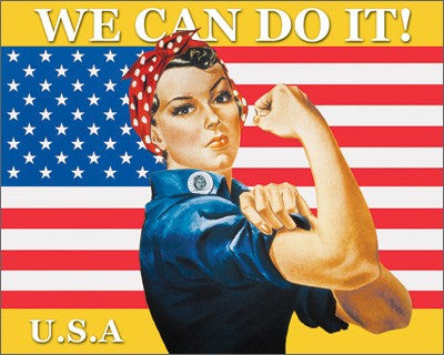 We Can Do It Rosie the Riveter Art Print - Iconic J. Howard Miller Wall Art Décor
