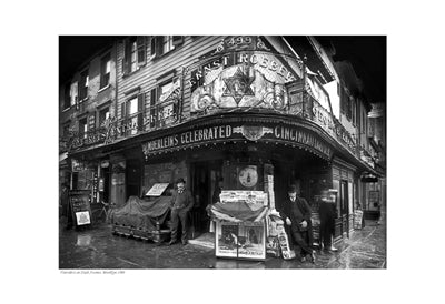 Vendors on Sixth Avenue, Brooklyn, 1908 - Vintage NYC Street Photography Art Print