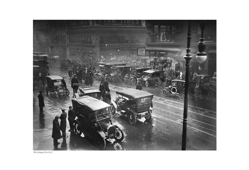 The Subway Fire, 1915 - Vintage Disaster Art Print for Urban Decor
