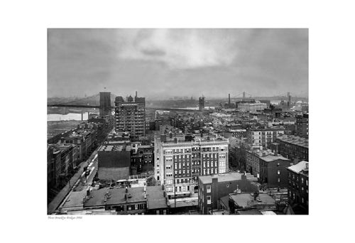 Three Brooklyn Bridges Art Print - Vintage 1908 NYC Wall Decor for Home & Office