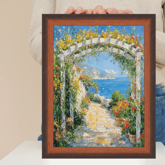 24x24 Frame Certificate Glossy Walnut Wood Picture Frame