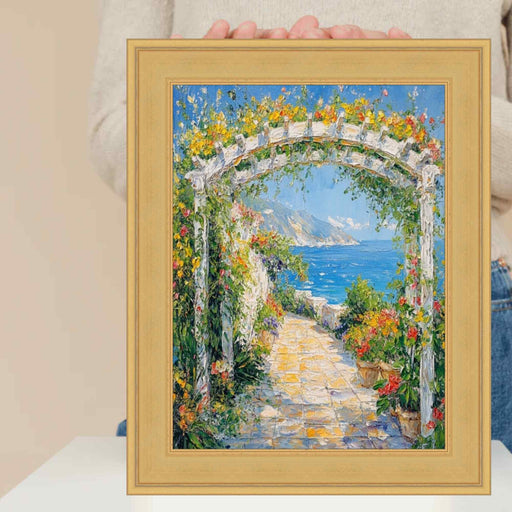 30x36 Frame Contemporary Gold Leaf Flat Picture Frame