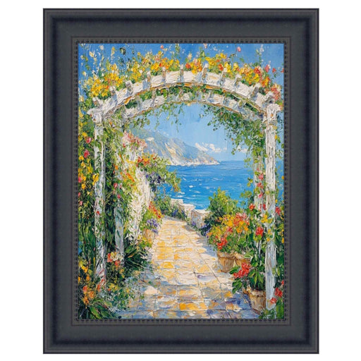 27x27 Frame Contemporary Scoop Black Picture Frame