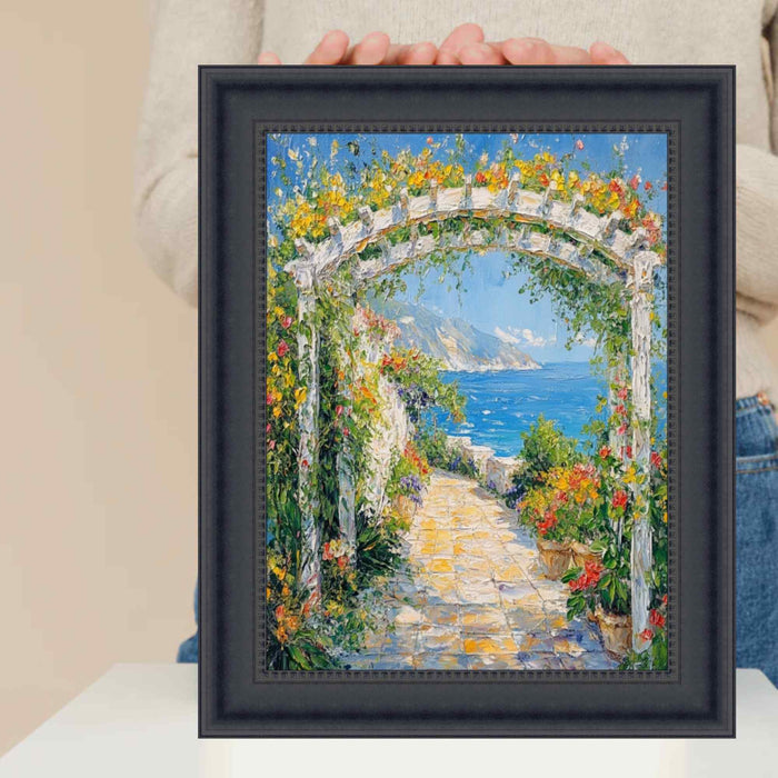 32x48 Frame Contemporary Scoop Black Picture Frame