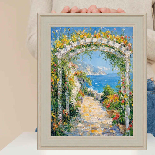 24x36 Frame Contemporary Silver Leaf Picture Frame