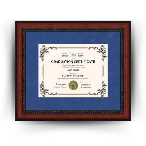 Pennsylvania State University Diploma Frame 8.5x11 Certificate Blue