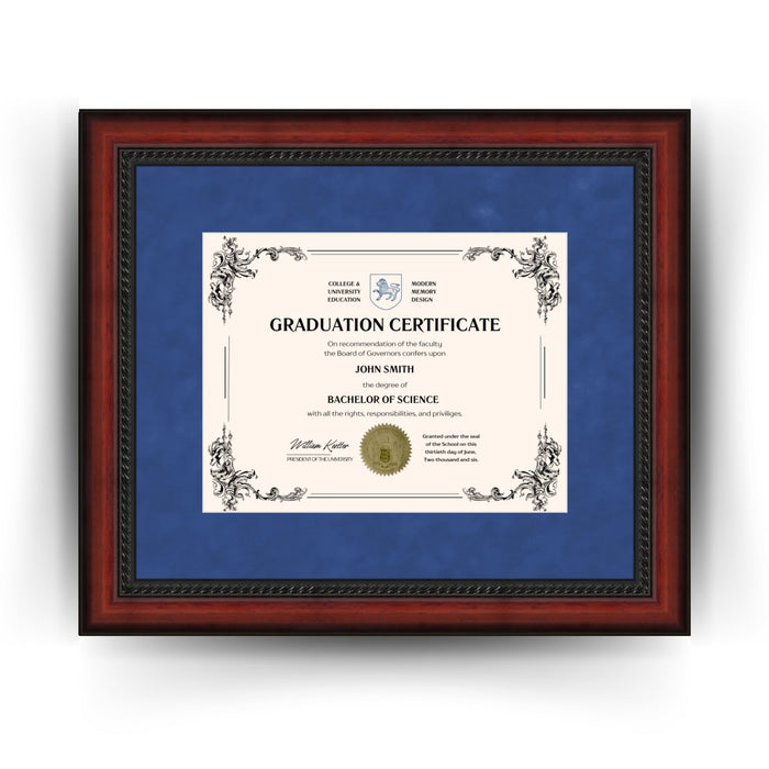 Pennsylvania State University Diploma Frame 8.5x11 Certificate Blue