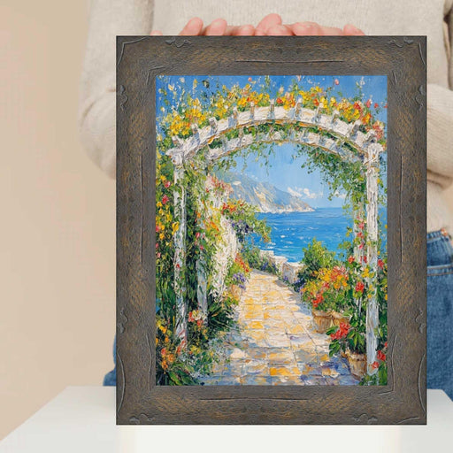 27x41 Frame Drift Wood Barnwood Black Wash Rustic Picture Frame