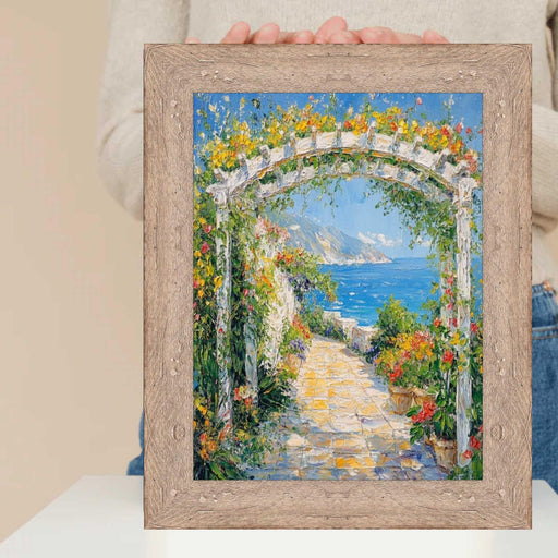 27x41 Frame Drift wood Barnwood White Wash Rustic Picture Frame Vintage