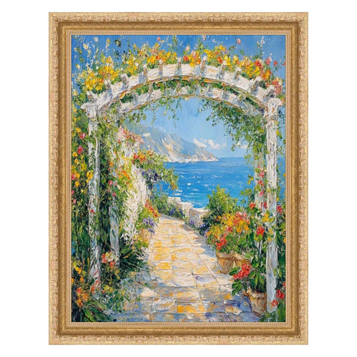 27x27 Frame Italian Bright Gold Beaded Picture Frame