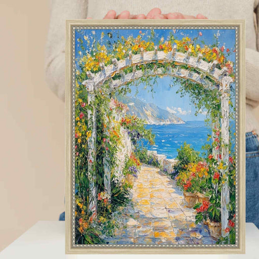 30x30 Frame Narrow Beaded Silver Scoop Picture Frame