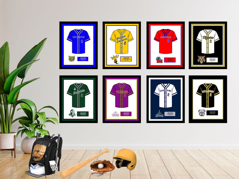 High School Softball Senior Night Girls Gift Picture frame Jersey 20x24 inch shopmodernmemory.com