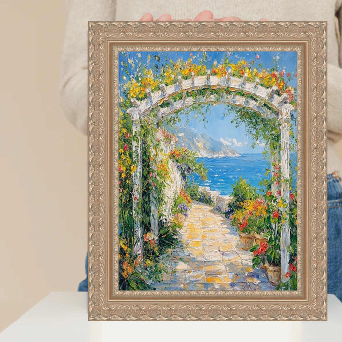 32x48 Frame Silver Baroque Ornate Picture Frame