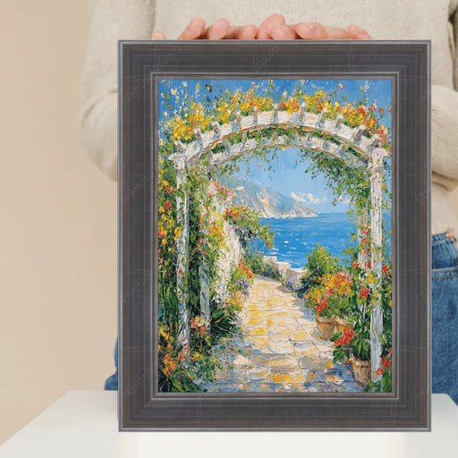 11x16 Frame Silver Gunmetal Pewter Scoop Picture Frame