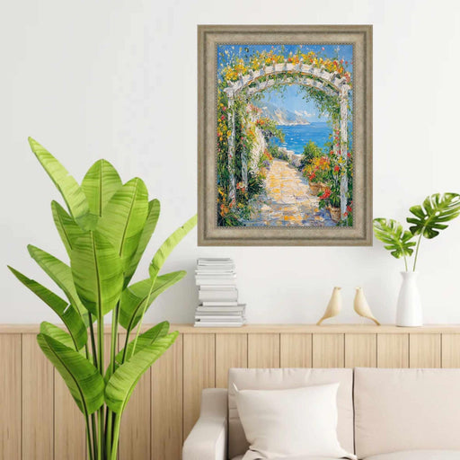 30x36 Frame Silver Wave Frame Picture Frame