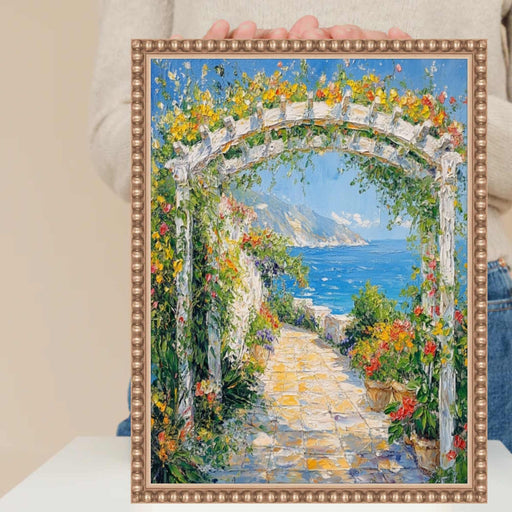 24x36 Frame Slim Silver Leaf Beaded Picture Frame