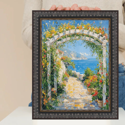 32x24 Frame Wheat Leaf Ebony Gold Picture Frame