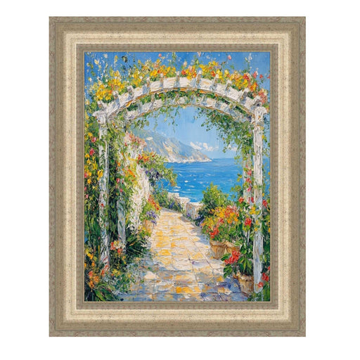 24x48 Frame Wide Antique Silver Victorian Picture Frame