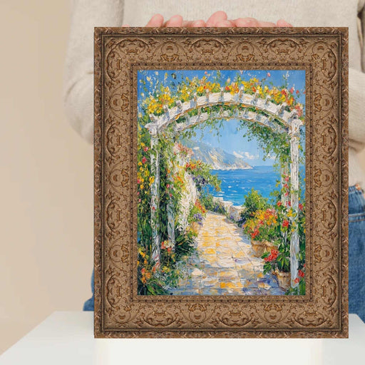 12x15 Frame Wide Dark Gold Ornate Vine Picture Frame