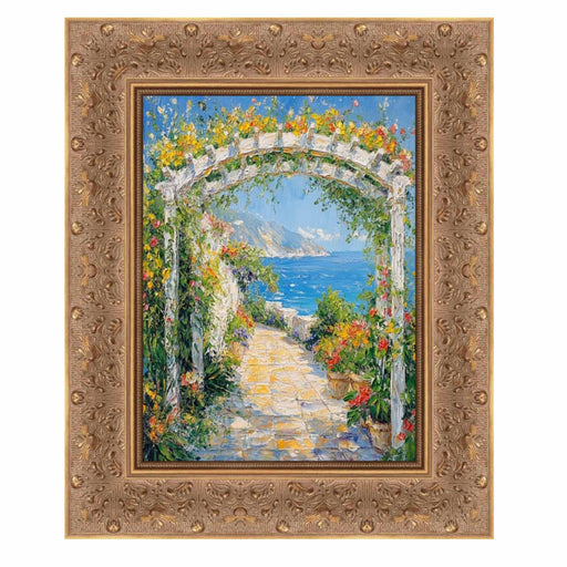 27x27 Frame Wide Gold Ornate Floral Picture Frame