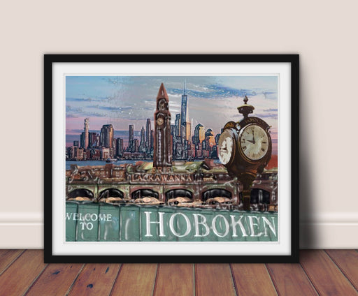 Hoboken NJ Wall Art Print Framed  Hoboken New Jersey art Gallery Wall Hoboken Framed Art Print New Jersey