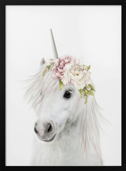 Floral Unicorn Framed Art Lola Peacock | Home or Office Art