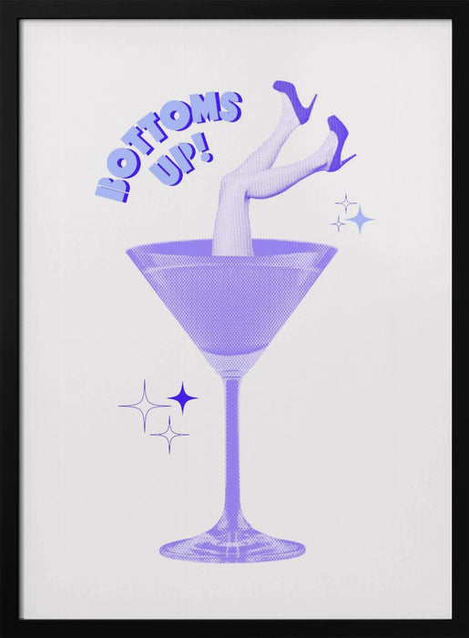 Cocktail Glam Dive - Athene Fritsch Framed Art | Home or Office Art