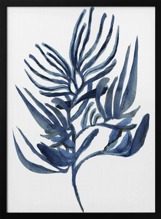 Blue Aquatic Plant Poster 1 - cartissi Framed Art | Home or Office Art