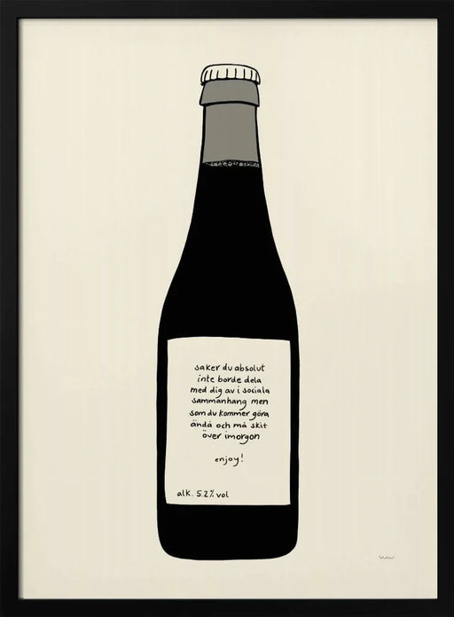 ENJOY - Wilma Wenåker Framed Art | Home or Office Art