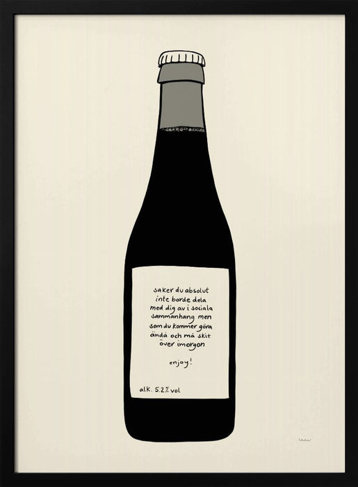 ENJOY - Wilma Wenåker Framed Art | Home or Office Art