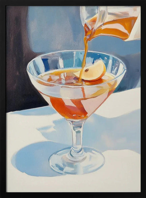 Pouring Lemon Tea into a Glass - Melloi Art Prints Framed Art | Home or Office Art