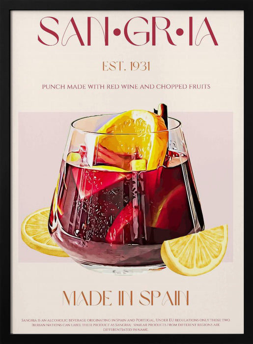 A Glass Filled With Red Wine - Nazma Khokhar Framed Art | Home or Office Art