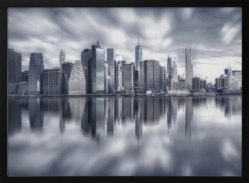 Manhattan Reflection Framed Art Michael Zheng | Home or Office Art