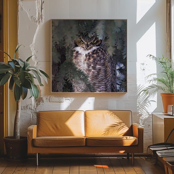 I Am Watching You by Jun Zuo Square Canvas Print Art for Modern Home Decor. Decorate your office or living room with canvas artwork