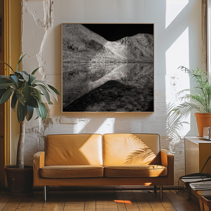 Reflection Below the Pass by James K. Papp Square Canvas Print Art for Modern Home Decor. Decorate your office or living room with canvas artwork
