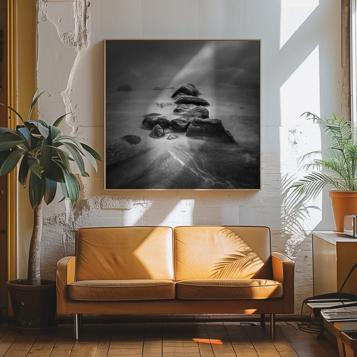 Mysterious stones ... by Joanna Maciszka Square Canvas Print Art for Modern Home Decor. Decorate your office or living room with canvas artwork