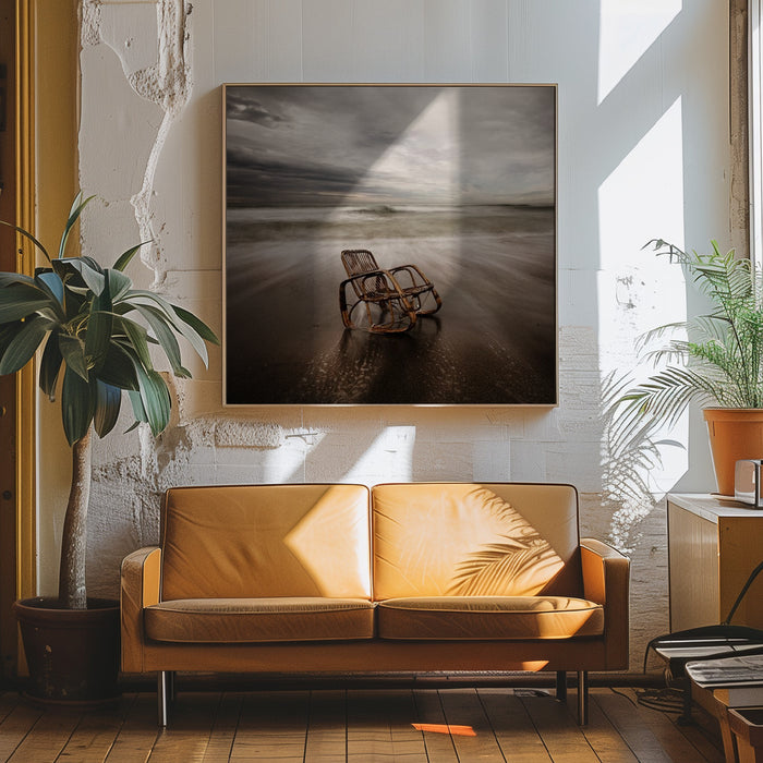 La sedia by Massimo Della Latta Square Canvas Print Art for Modern Home Decor. Decorate your office or living room with canvas artwork