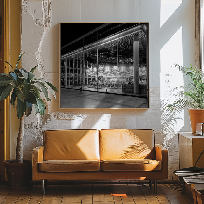 Like a Moth to a Flame by Robert Bolton Square Canvas Print Art for Modern Home Decor. Decorate your office or living room with canvas artwork