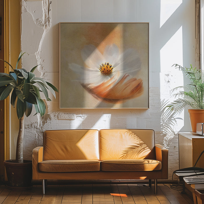 Light as a Feather by Gaille Gray Square Canvas Print Art for Modern Home Decor. Decorate your office or living room with canvas artwork