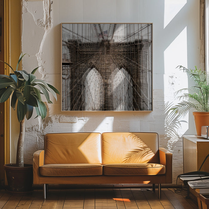 bbrriiddggee by Peter Pfeiffer Square Canvas Print Art for Modern Home Decor. Decorate your office or living room with canvas artwork