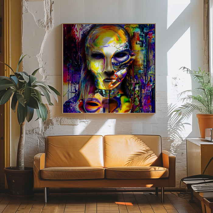 AZ05 by mnemonixART Square Canvas Print Art for Modern Home Decor. Decorate your office or living room with canvas artwork