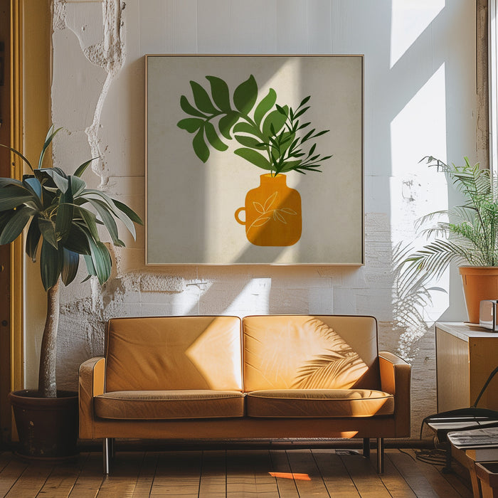 Boho Bouquet by Kristian Gallagher Square Canvas Print Art for Modern Home Decor. Decorate your office or living room with canvas artwork