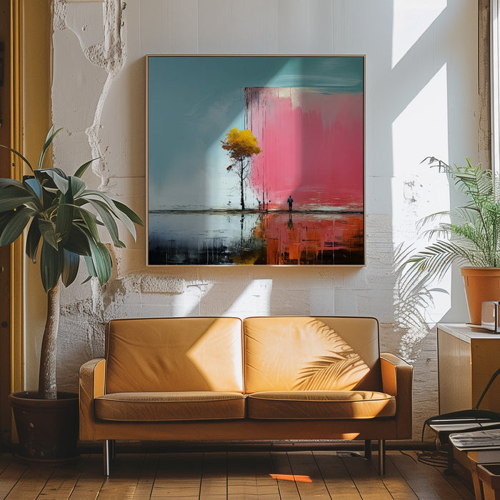 Second World 4 by Justyna Jaszke Square Canvas Print Art for Modern Home Decor. Decorate your office or living room with canvas artwork
