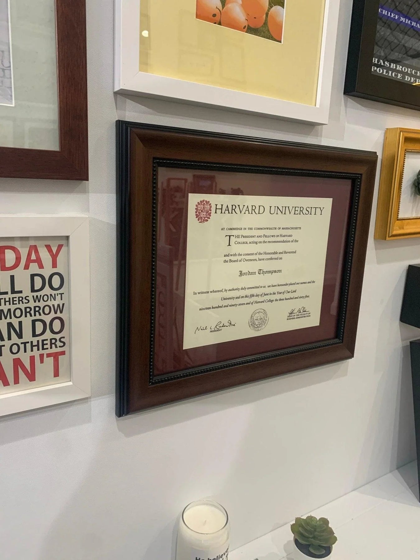 Diploma & Certificate Framing nj nyc ct 