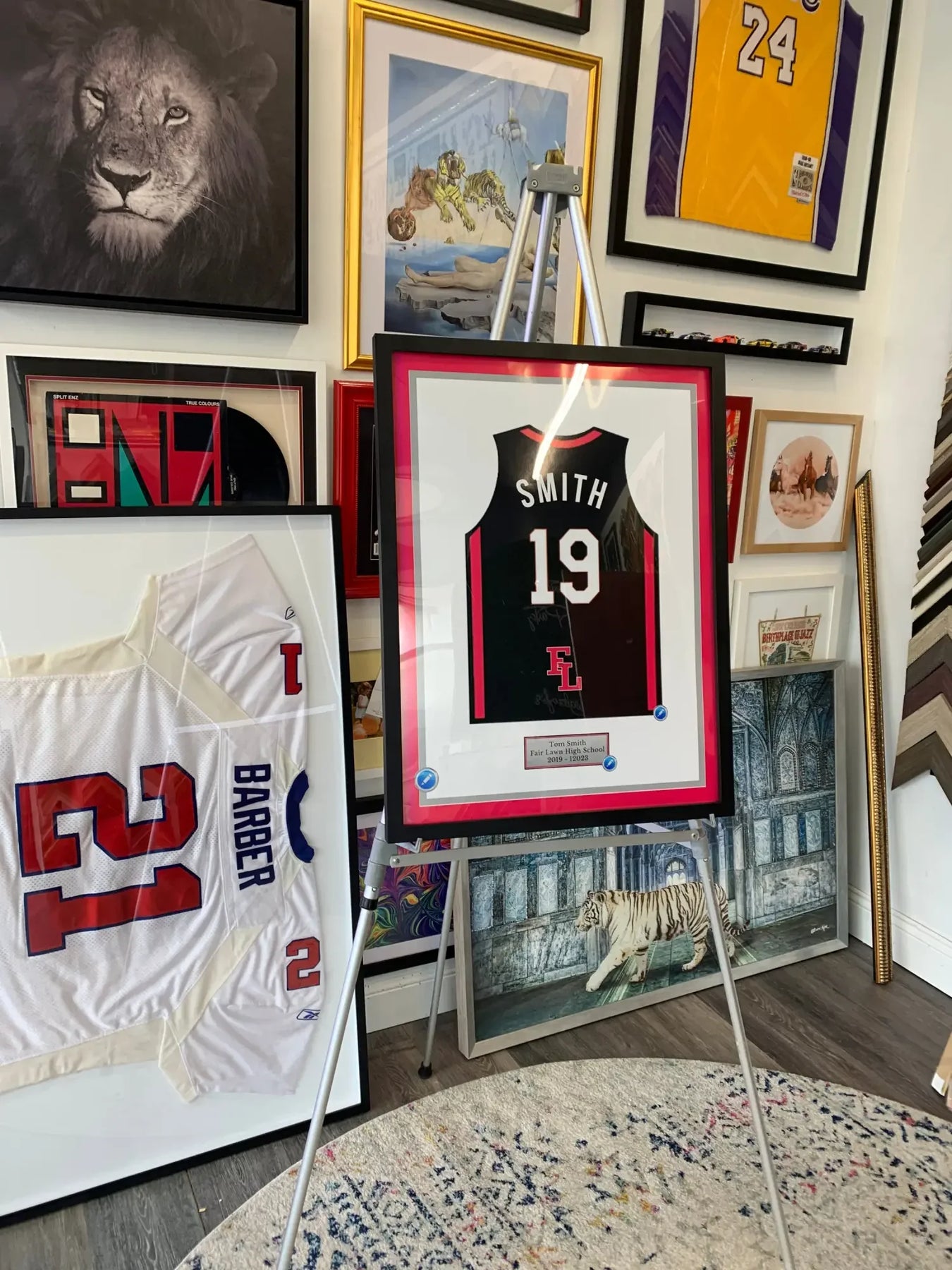 High school Senior Night Gift Jersey Frame Sports - New Jersey Frame Shop Custom Framing